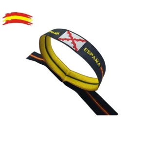 Pulseras Cinta 10 UNIDADES Cruz de Borgoña bordada