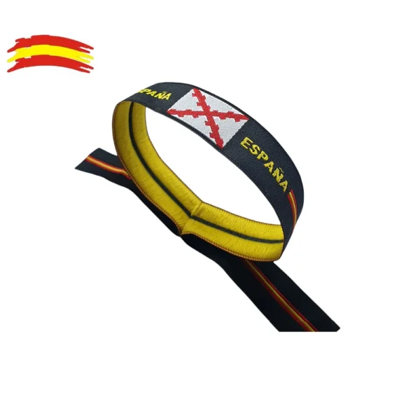 Pulseras Cinta 10 UNIDADES Cruz de Borgoña bordada