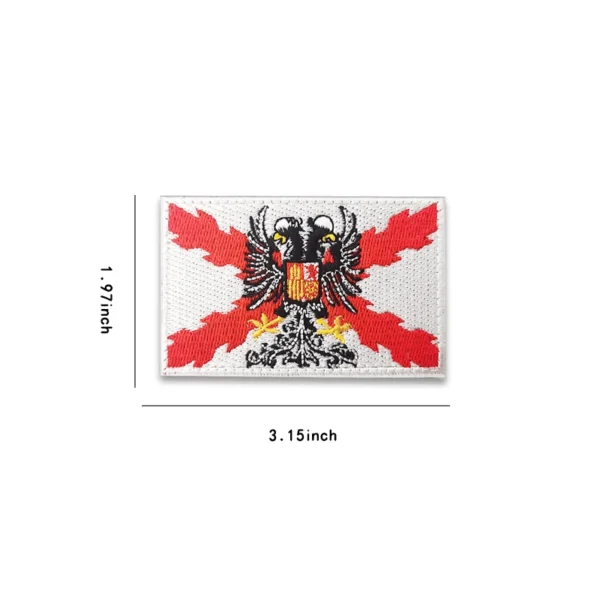 Cruz del imperio español de la bandera Borgoña - Imagen 2