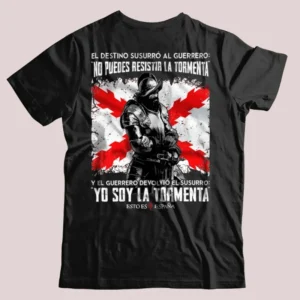 Camiseta bandera cruzada burdeos